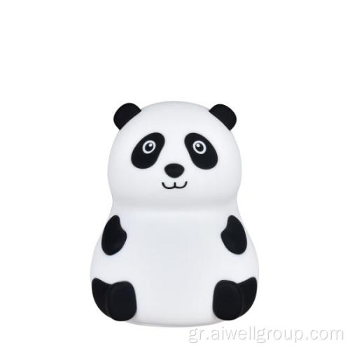 Panda Cartoon Silicone LED Baby Lamp